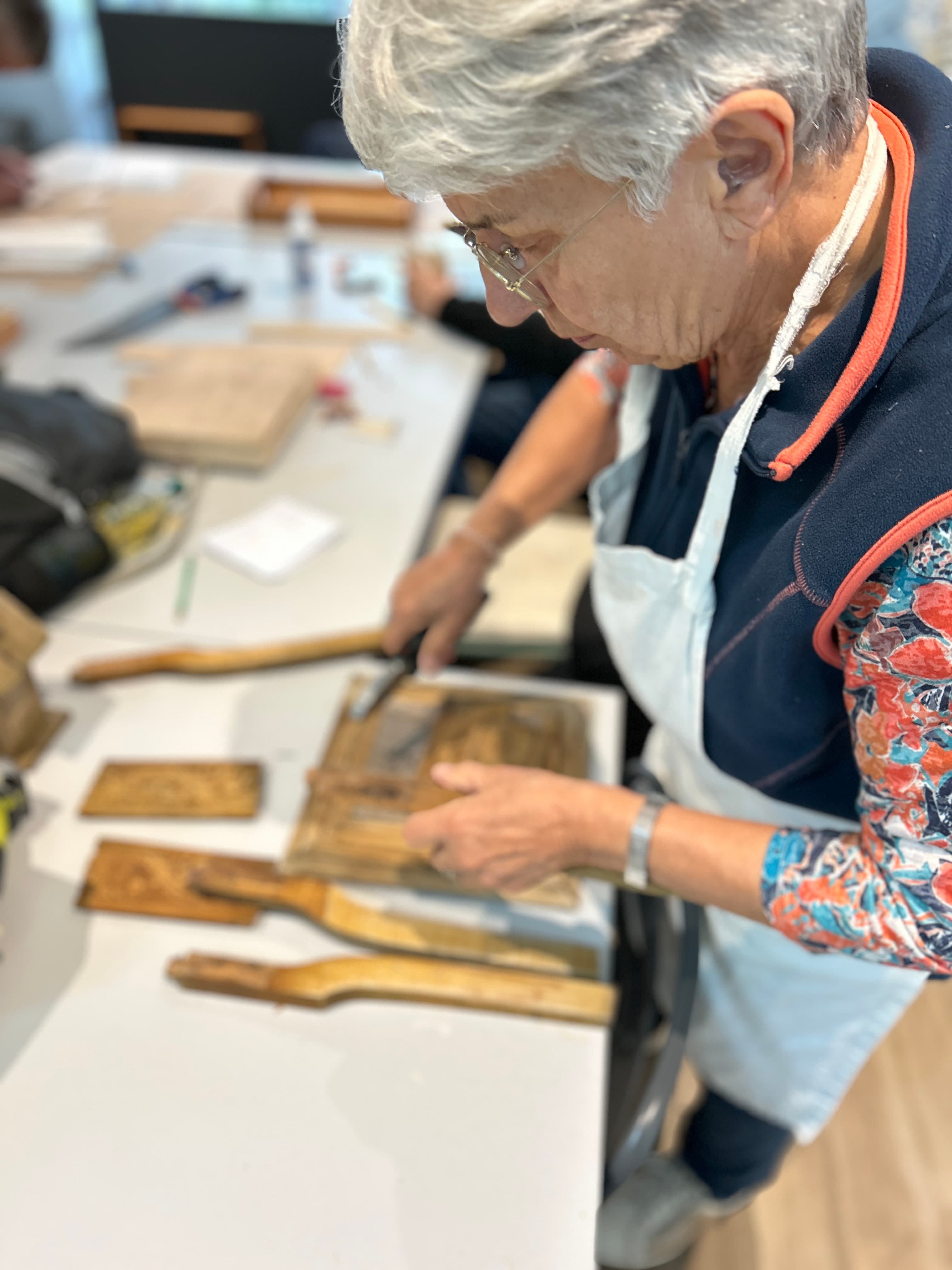 Atelier bricolage pour une participante